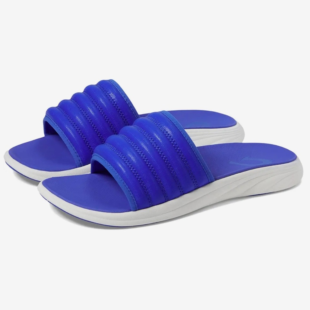 New OluKai Komo Slide Men's Size 12 Sunset Blue $90